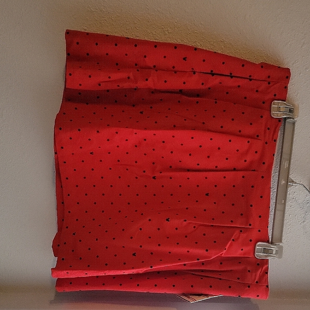 Disney Red and Black Polka Dot Skirt